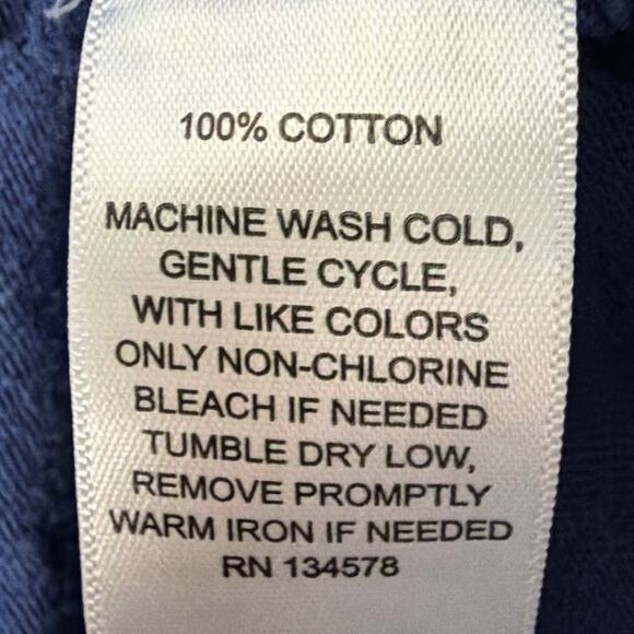 Vineyard Vines Mens Island Hoodie Vineyard Navy Lightweight Coastal Size XL - Picture 8 of 8